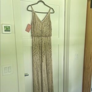 BHLDN Beaded Cream Gown